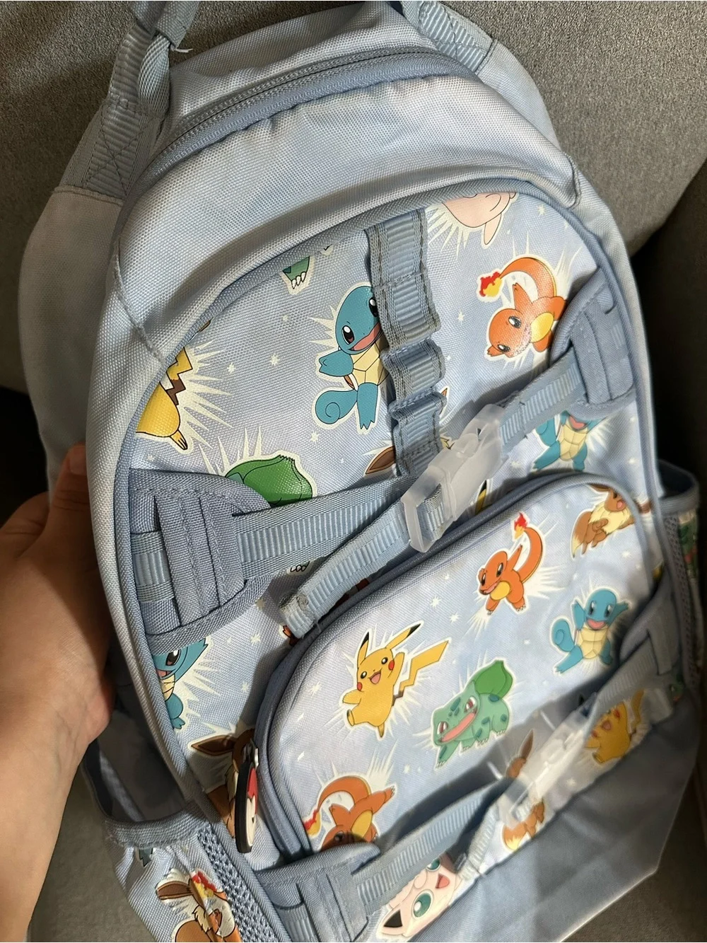 Pottery Barn Kids Light Blue Pokémon Mackenzie Backpack